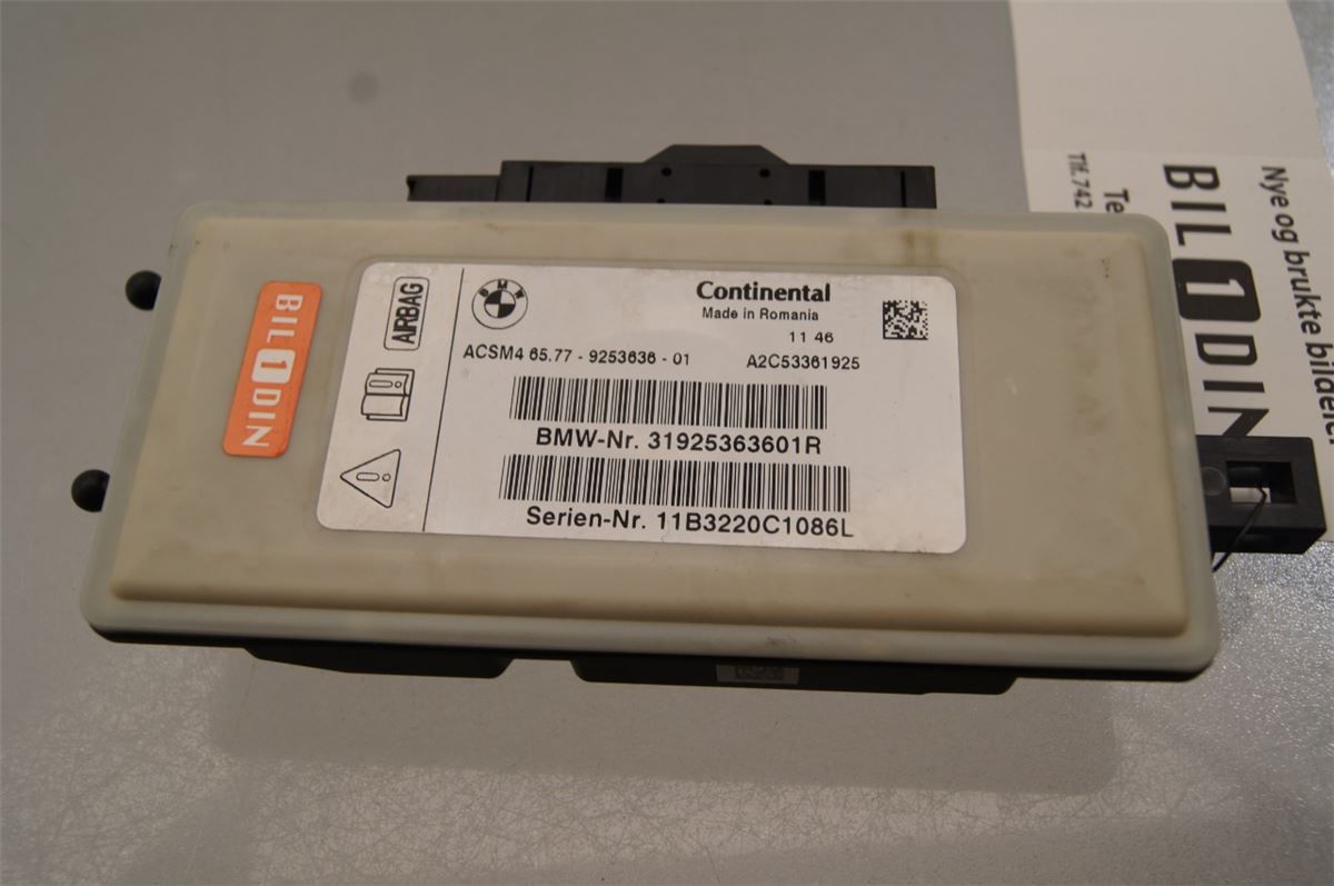 Airbag Elektronikkenhet – bilde 2