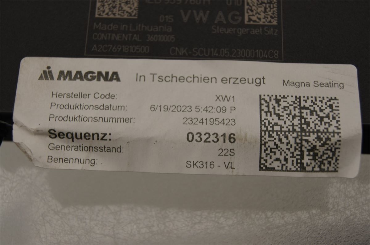 Styreenhet Seteregulering – bilde 3
